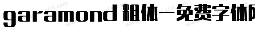 garamond 粗体字体转换